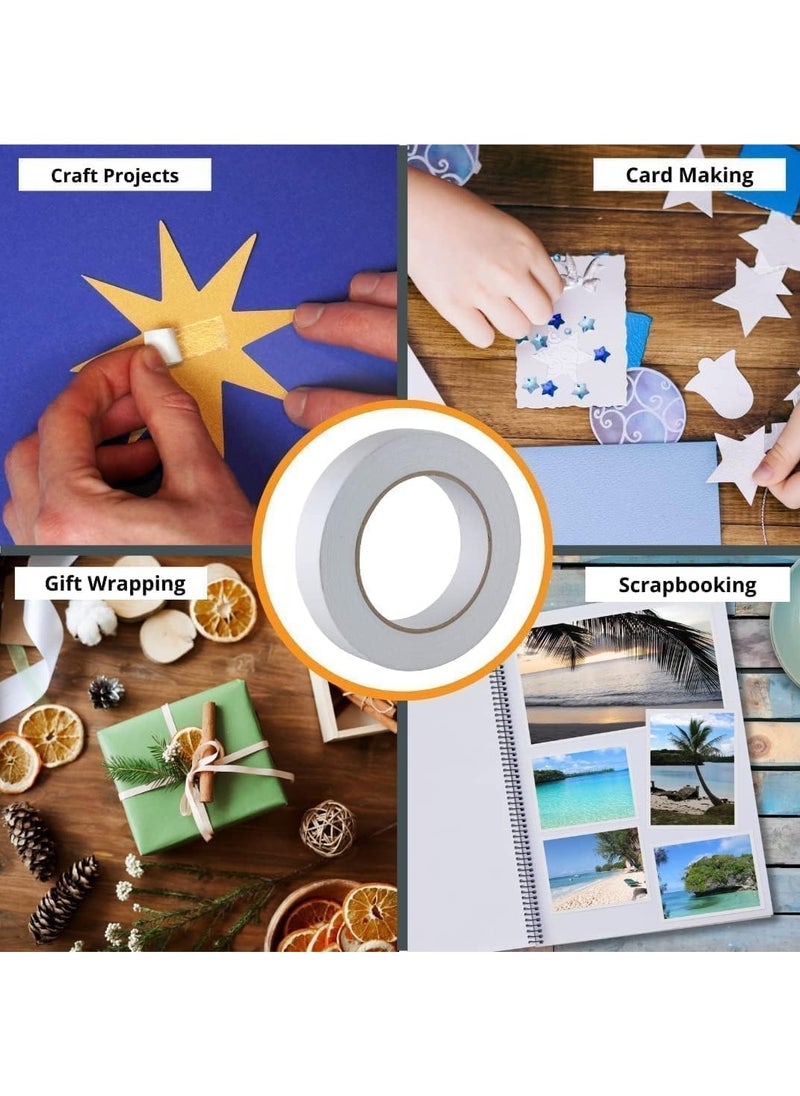 MARKQ [Pack of 24] Double Sided Tape [2" x 20 Yards] Adhesive Sticky Tape for Arts, Crafts, Photography, Scrapbooking, Card Making, Gift Wrapping & Office School Stationery Supplies  - Image 5
