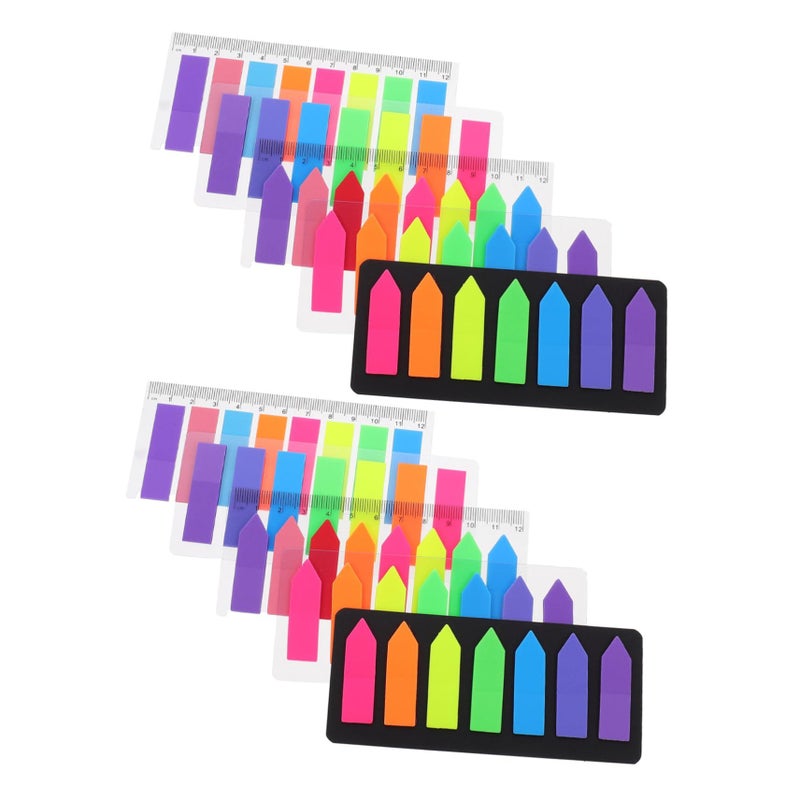 Colorful Index Stickers Book Markers Plastic Memo Pad Dividers 10 Sets Tabs - Image 2