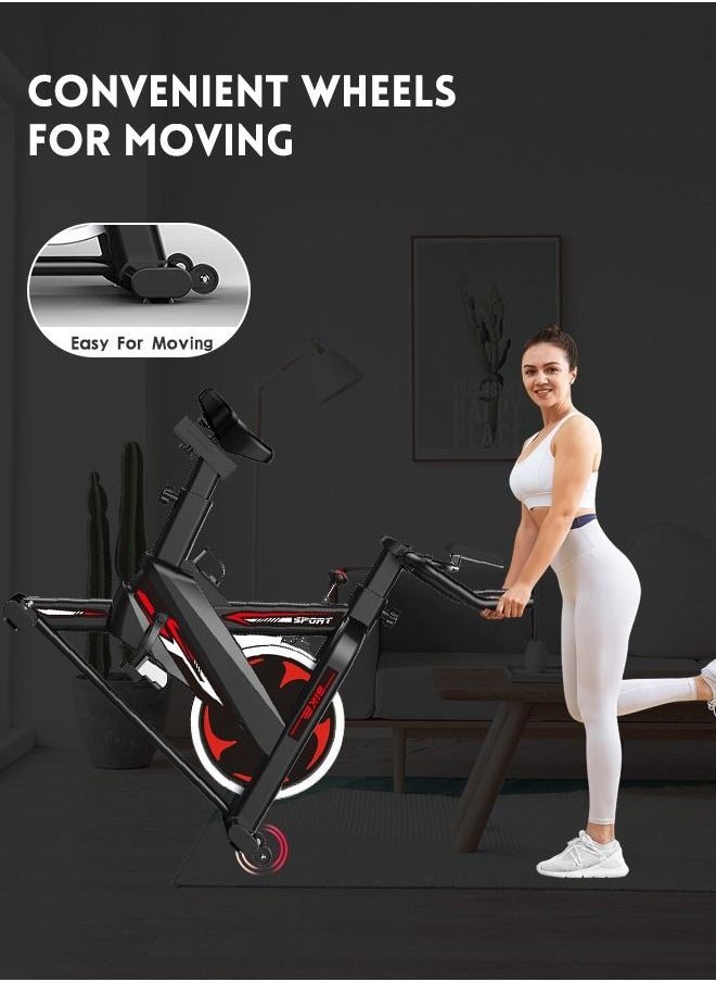 Belt Drive Indoor Cycling Bike for Home Gym, Magnetic Resistance, Height Adjustable Seat and Readable Display, 300/330lbs Capacity Exercise Bike Stationary Bikes - pzsku/ZBC3F2A1634A44A4BF6C4Z/45/_/1681959021/cbe4f313-df23-4346-b3f4-24637d379b15