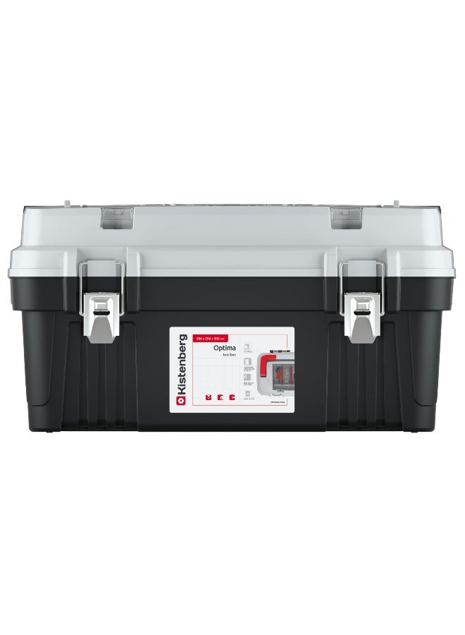 Kistenberg Optima 60 Durable Tool Box with Removable Separators Black and Grey 30.5 x 29.6 x 58.6 cm - Image 2