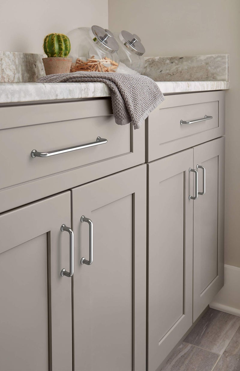 Amerock | Cabinet Pull | Polished Chrome | 3-3/4 Inch (96 Mm) Center-To-Center | Factor | 1 Pack | Drawer Pull | Cabinet Handle | Cabinet Hardware - Image 2