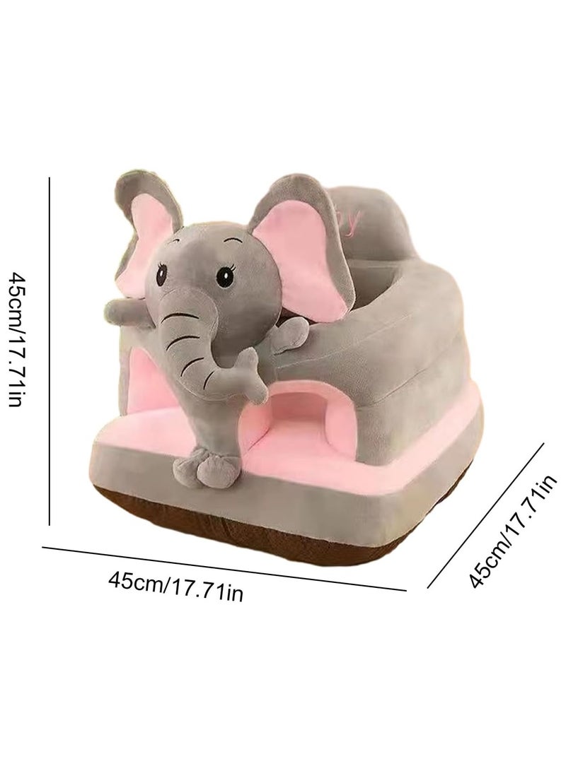 general Baby Support Sofa Chair, Animal Shaped Cushion Seat For Learning To Sit, Cuddly Plush Floor Seats, Baby Seat 6 Months Baby Toys, Toddler Sit Up Chair For Children Kids Gift - Image 2