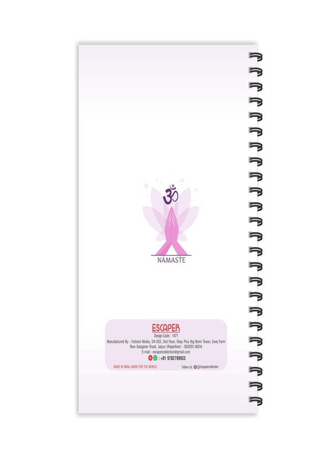 ESCAPER Namaste with OM Dairy | Ruled - A5 Size - 8.5 x 5.5 inches Motivational Diary | Om Diary | Namaskar Diary | Diary for Office | Diary for Gift - Image 2