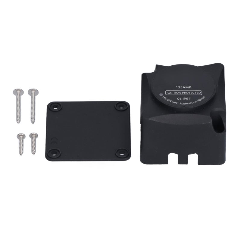 AMOMD 12V Voltage Sensitive Relay: IP67 Waterproof ABS Shell - Automatic Dual Battery Charging, Simple Flexible Installation for Dual Battery Vehicles - Image 4
