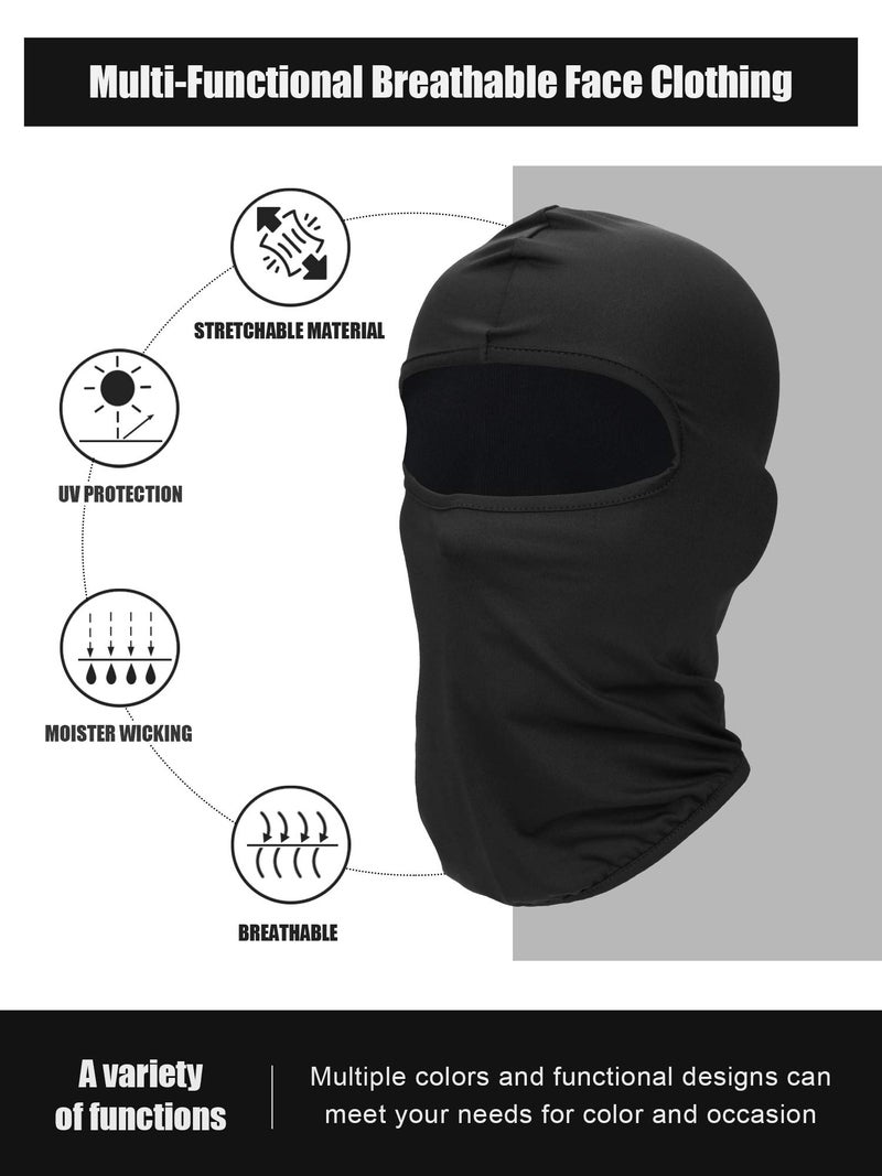 SATINIOR 9 Pcs Ski Mask Men Balaclava Pasa Montañas para Hombre Hood Protection Full Face Cover Cooling Neck Gaiter Bandana - Image 2