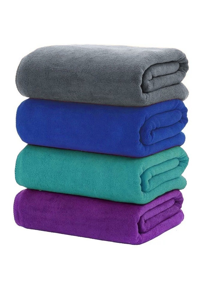 Fabienne 4-Piece Microfiber Gym Towel/Hand Towel/Face Towel/Car Cleaning Towel 50x90 cm Multicolor - Image 1