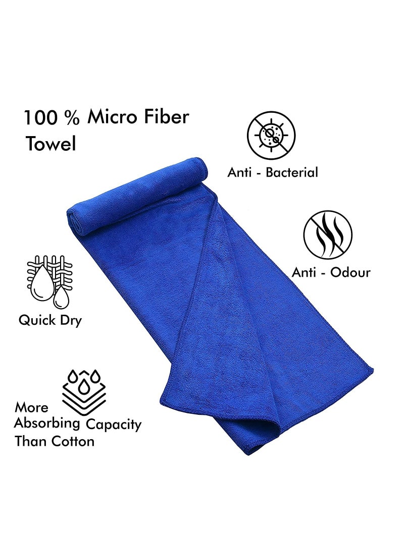 فابينني 4 قطع منشفة صالة الألعاب الرياضية ميكروفايبر / منشفة يد / منشفة وجه / منشفة تنظيف السيارة 50x90 سم متعدد الألوان - Image 3
