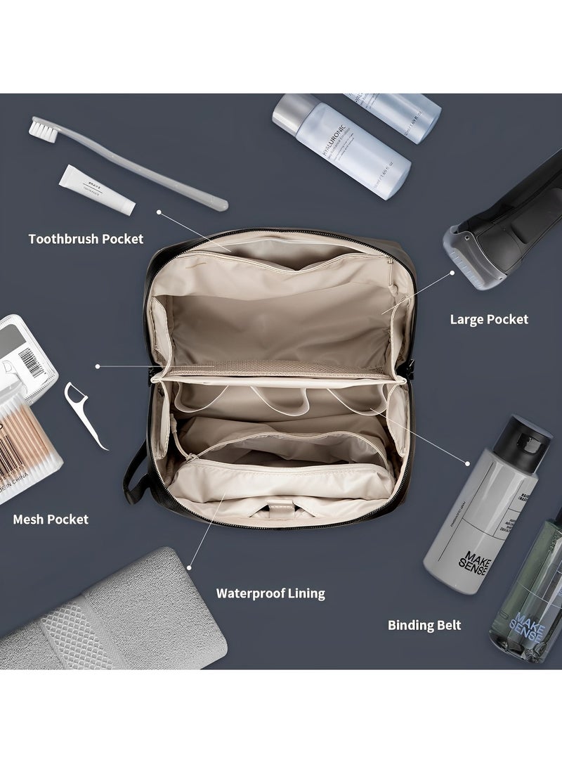 Skycare Wash Pouch Hanging Toiletry Bag for Men, Waterproof Dopp Kit Travel Makeup Bag Organizer for Toiletries and  Cosmetics - Image 2