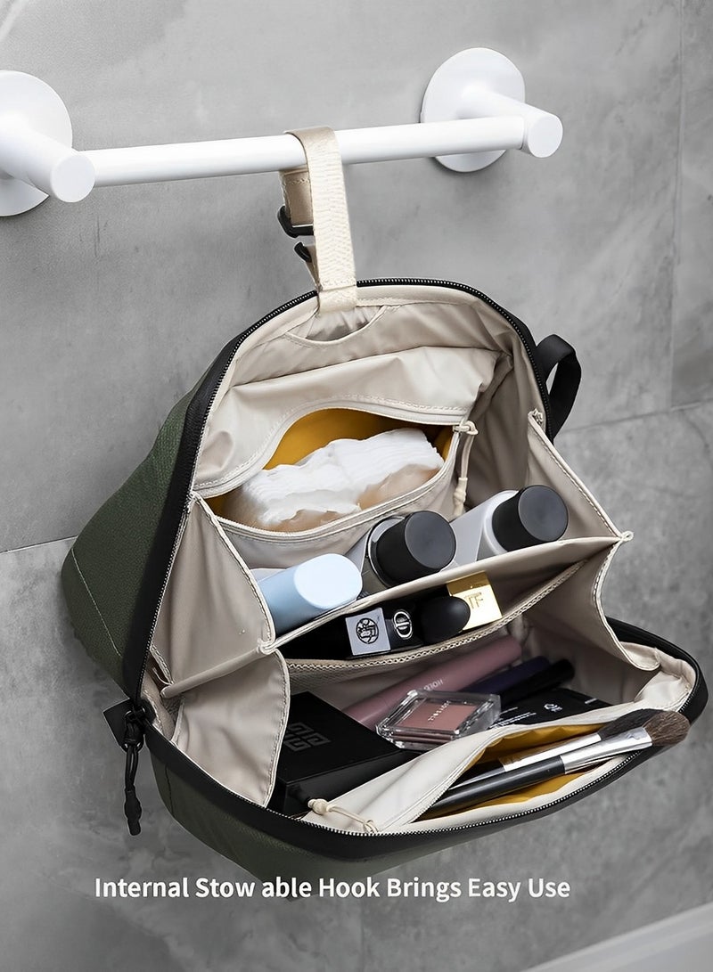 Skycare Wash Pouch Hanging Toiletry Bag for Men, Waterproof Dopp Kit Travel Makeup Bag Organizer for Toiletries and  Cosmetics - Image 3