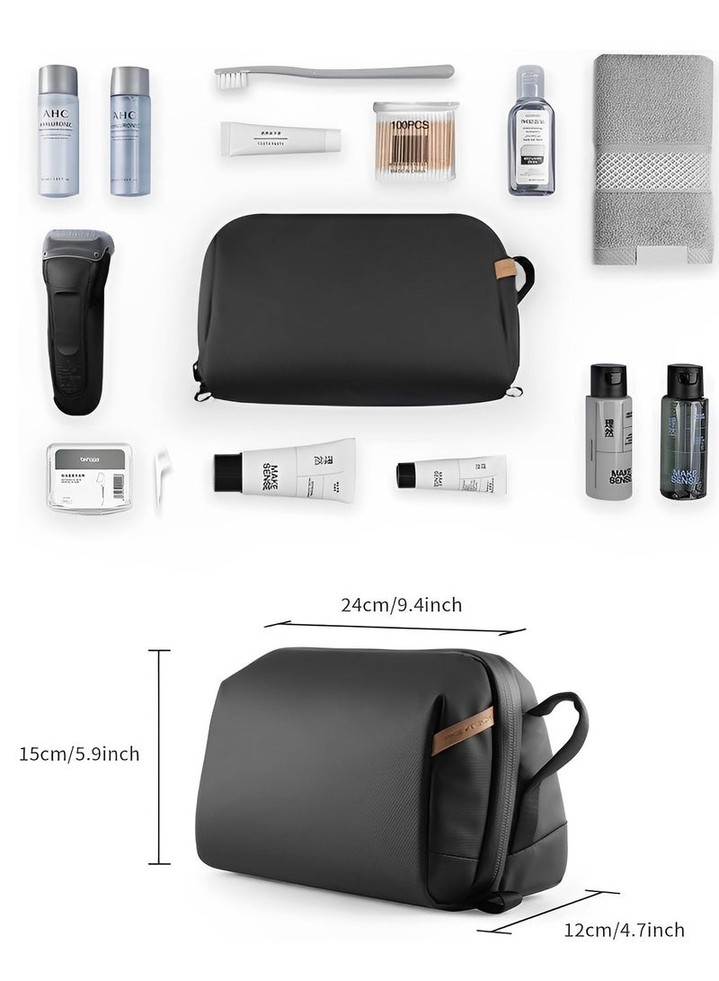Skycare Wash Pouch Hanging Toiletry Bag for Men, Waterproof Dopp Kit Travel Makeup Bag Organizer for Toiletries and  Cosmetics - Image 4