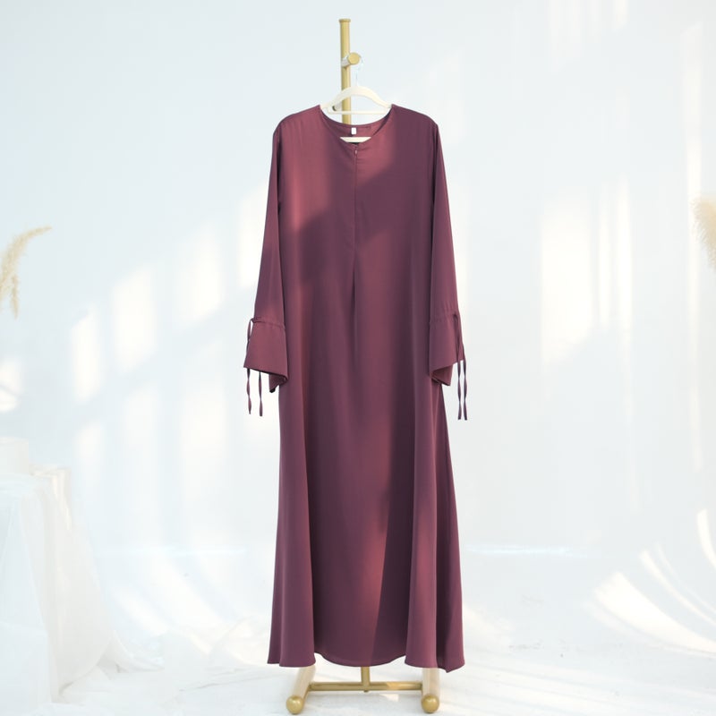 Loriya 2025 Loriya Solid Color Long Sleeve Maxi Dress -  LR938 - Image 1