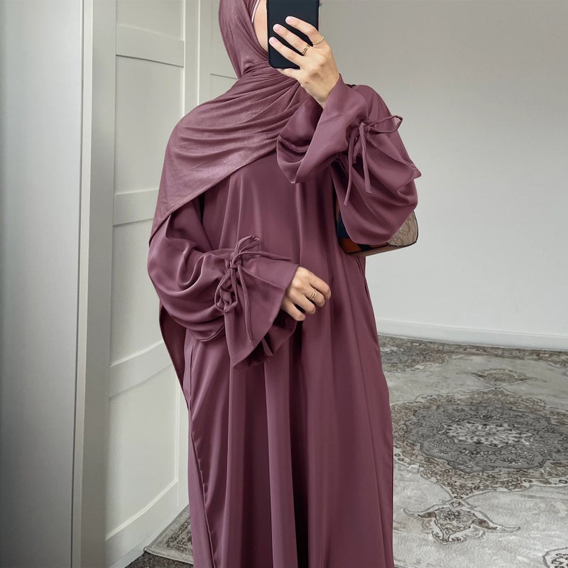 Loriya 2025 Loriya Solid Color Long Sleeve Maxi Dress -  LR938 - Image 4