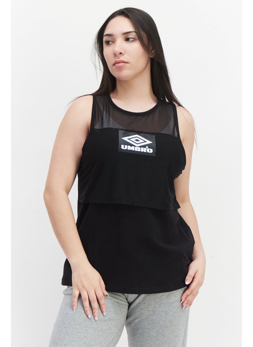 umbro Women Sportswear Sleeveless Training Tank Top, Black  - Image 1