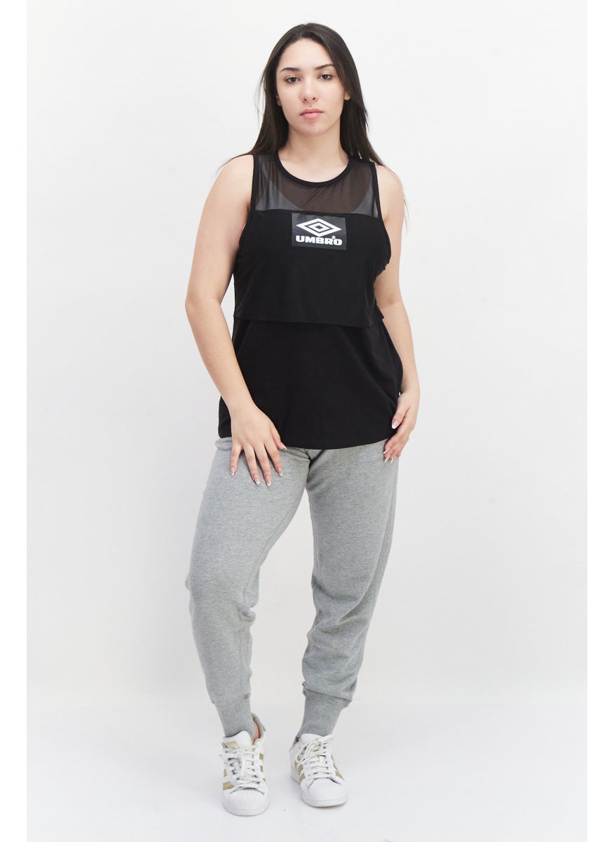 umbro Women Sportswear Sleeveless Training Tank Top, Black  - Image 3