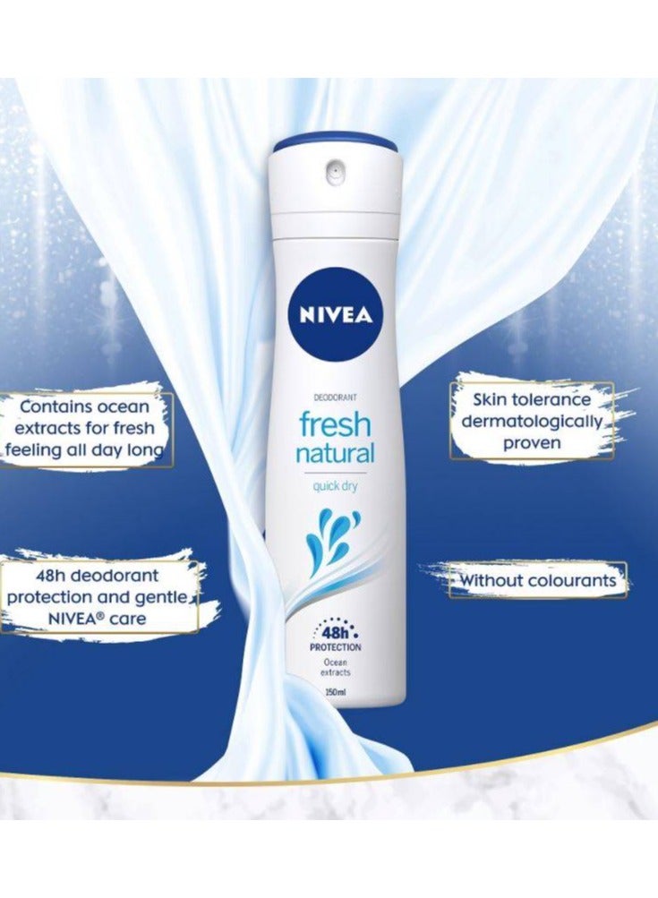 نيفيا سبراي مضاد للتعرق للنساء فريش ناتشورال - 150 مل - Image 3
