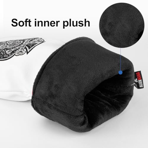 Acebirdie Golf Club Head Covers for Driver Cover, Fairway Wood Cover Hybrid Cover, Ace Poker Premium Leather Golf Headcovers with Interchangeable No. Tags Fits Most of Drivers Woods Hybrids (for Hybrid(1pcs)) - Image 4