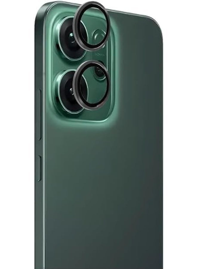 Camera Lens Protector for Oppo Reno 14F, 9H Tempered Glass & Ultra-Thin Aluminum Alloy Lens Screen Protective, case friendly Cover (Black, Oppo Reno 14F 5G/ Oppo Reno 14F 4G) - Image 4