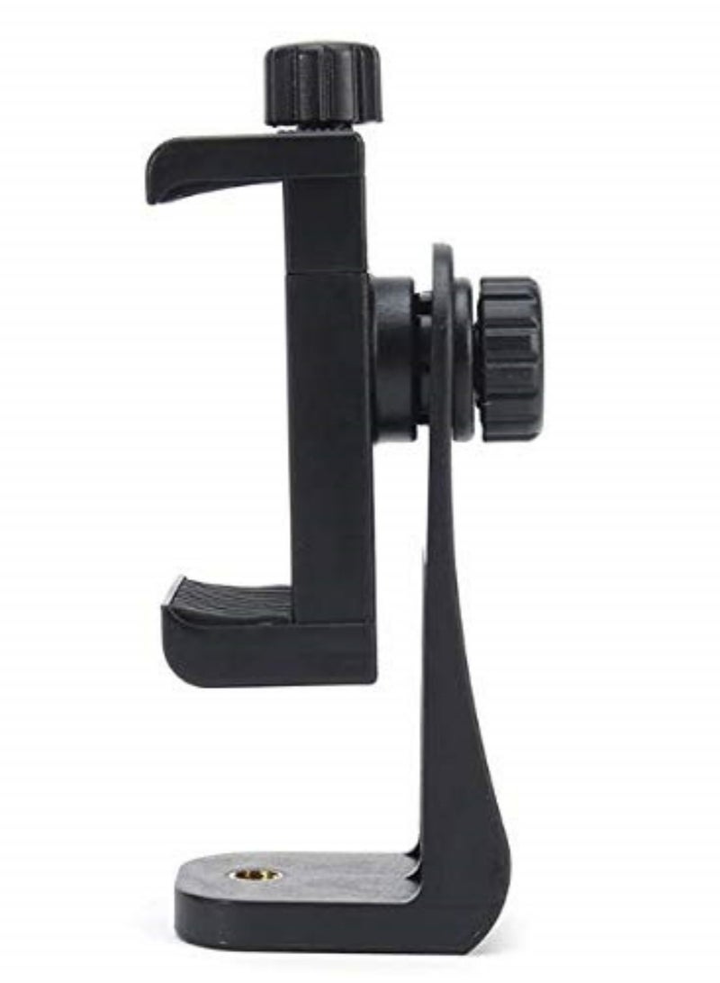 1PCS Universal 360 Tripod Mount Cell Phone Clipper Vertical Bracket Smartphone Clip Holder Adapter Stand Selfie Holder Adjustable For Mobile Phone - Image 4