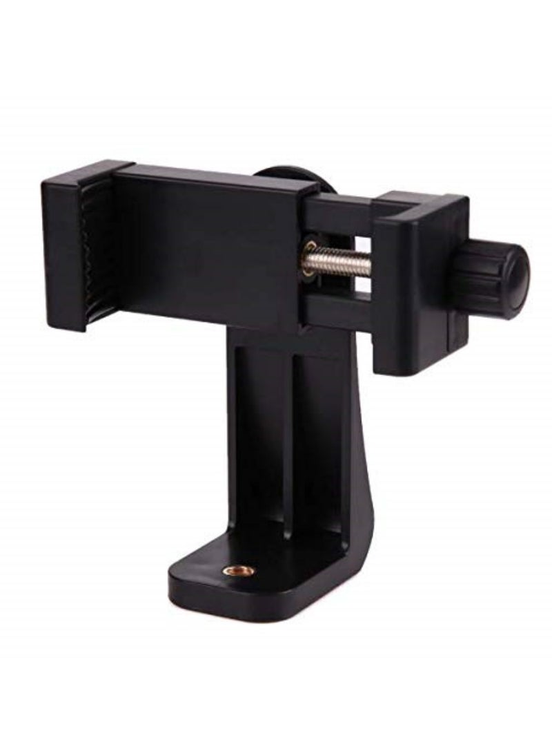 1PCS Universal 360 Tripod Mount Cell Phone Clipper Vertical Bracket Smartphone Clip Holder Adapter Stand Selfie Holder Adjustable For Mobile Phone - Image 5