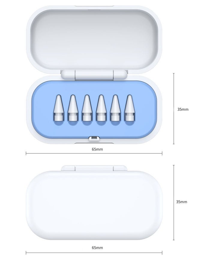 6-Piece Replacement Stylus Pen Tips with Box For Apple Pencil 1st & 2nd Generation - Image 3
