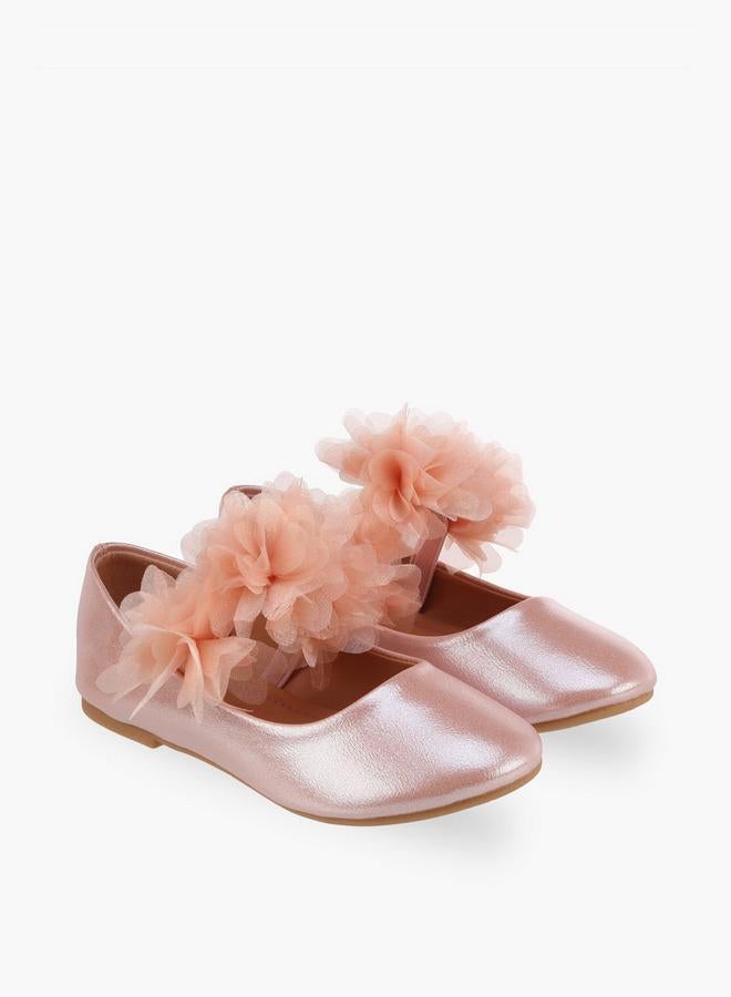 Flora Bella By Shoexpress أحذية باليرينا مزينة بالزهور للفتيات - مجموعة رمضان - Image 1