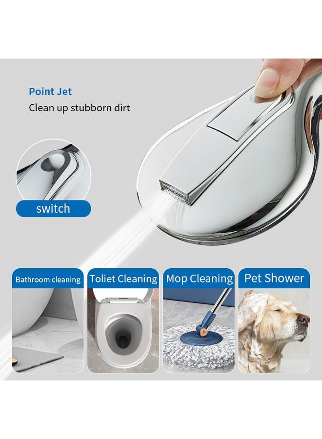 Bluejw American Style With Spray Gun 5 1 Multifunctional Pressurized Hand Shower Spray Massage Shower - Image 4