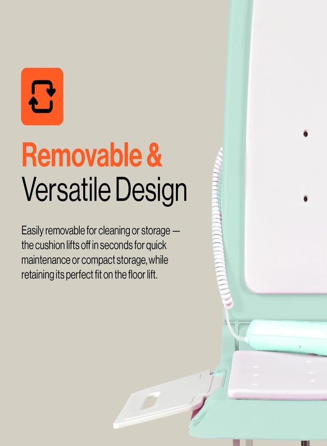 SuperHandy EVA Cushion Pad for Portable Floor & Bath Lift (Model GUT170 Compatible) - Soft, Waterproof, Lightweight 1.9 lbs, Ergonomic Comfort Seat Pad Add-On - Image 3