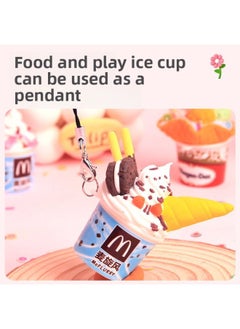 Generic Mr. Toy Mini Dessert Drinks Handmade DIY Material Bag Simulation Drinks Cream Gel Girls Play Home-Specification:Mr. Toy Mini Mini Milk Tea Cup Set-18 Cups  - Image 4