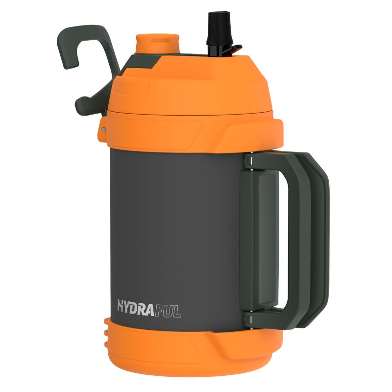 Hydraful 1 Gallon Water Jug, 128 oz Large Insulated Stainless Steel Sports Water Jug, Large Triple Wall Vacuum Insulation Water Bottle-Keeps Cold up to 48 Hrs-Sweat Proof, for Gym, Hiking & Camping - Image 1