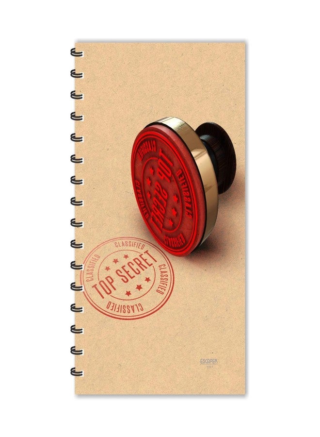 ESCAPER مفكرة إسكيبر السرية للغاية، مسطرة - مقاس A5 - 8.5 × 5.5 بوصة، مفكرة كلاسيكية، دفتر ملاحظات، مفكرة للمكتب، مفكرة كهدية، مفكرة للرجال، مفكرة للنساء - Image 1