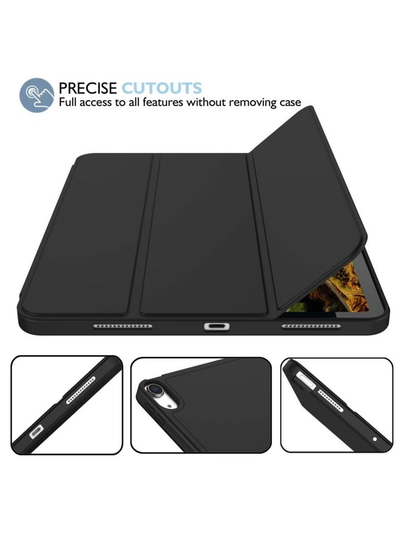Gravity iPad Air 11 Inch Case M2 2024 ‚Äì iPad Air 5th/4th Generation Case 2022/2020 10.9 Inch with Pencil Holder, Trifold Stand Smart Case ‚Äì Black, Sleek, Durable, and Protective Design for iPad - Image 4