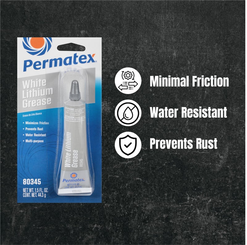 Permatex Permatex 80345-12PK White Lithium Grease, 1.5 oz. (Pack of 12)  - Image 2