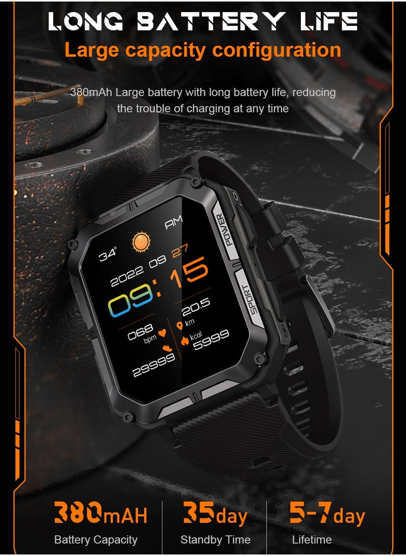 Smart Watch for Men Sports Smartwatch with Bluetooth Call IP68 1.83 inch Fitness Tracker
