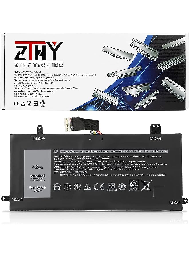 ZTHY New J0Pgr Laptop Battery Replacement For Dell Latitude 5285 E5285 5290 2-In-1 Series T17G T17G001 T17G002 Jopgr 0J0Pgr X16Tw Fth6F Ftg78 1Wnd8 7.6V 42Wh - Image 1