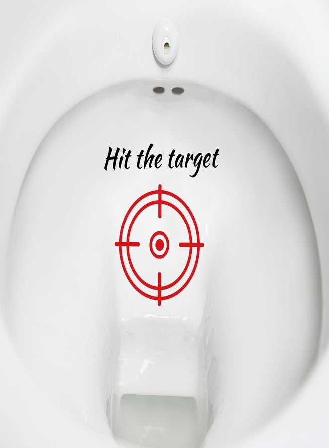TESWEY 10PCS Toilet Target Aiming Stickers, Hit The Targets Stickers for Toilet Training,Toilet Pee Reminder Stickers for Bathroom Toilet,Urinal,Restroom - Image 1