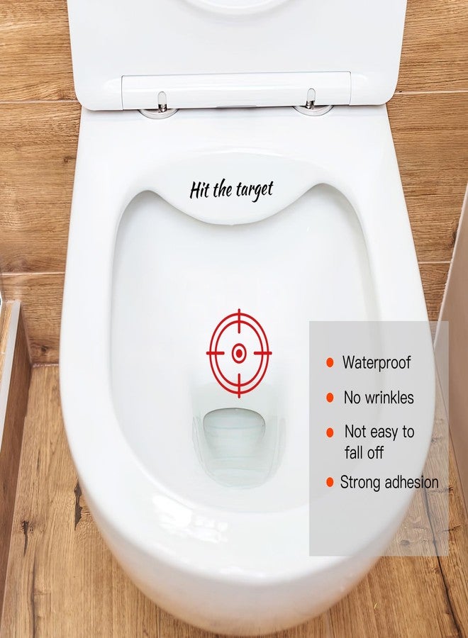 TESWEY 10PCS Toilet Target Aiming Stickers, Hit The Targets Stickers for Toilet Training,Toilet Pee Reminder Stickers for Bathroom Toilet,Urinal,Restroom - Image 5