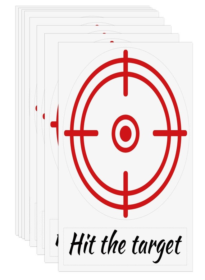 TESWEY 10PCS Toilet Target Aiming Stickers, Hit The Targets Stickers for Toilet Training,Toilet Pee Reminder Stickers for Bathroom Toilet,Urinal,Restroom - Image 2