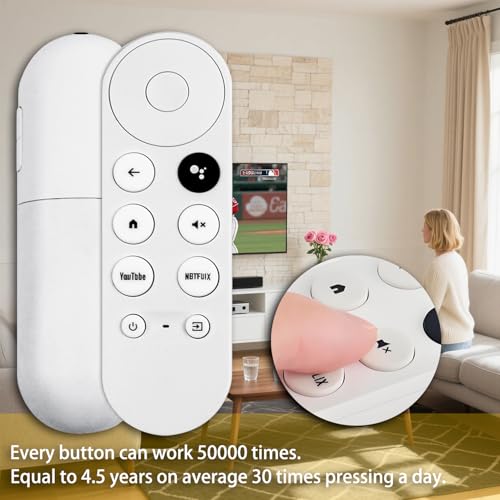 WSHAITE G9N9N New Replacement Voice Remote Control Compatible with Google Chromecast TV (1st Gen), GA01920-US, GA01409-US GA01919-US, GA01923-US, GA02463-US (Only Compatible with Google Chromecast Snow) - Image 4