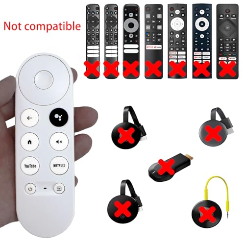 WSHAITE G9N9N New Replacement Voice Remote Control Compatible with Google Chromecast TV (1st Gen), GA01920-US, GA01409-US GA01919-US, GA01923-US, GA02463-US (Only Compatible with Google Chromecast Snow) - Image 5