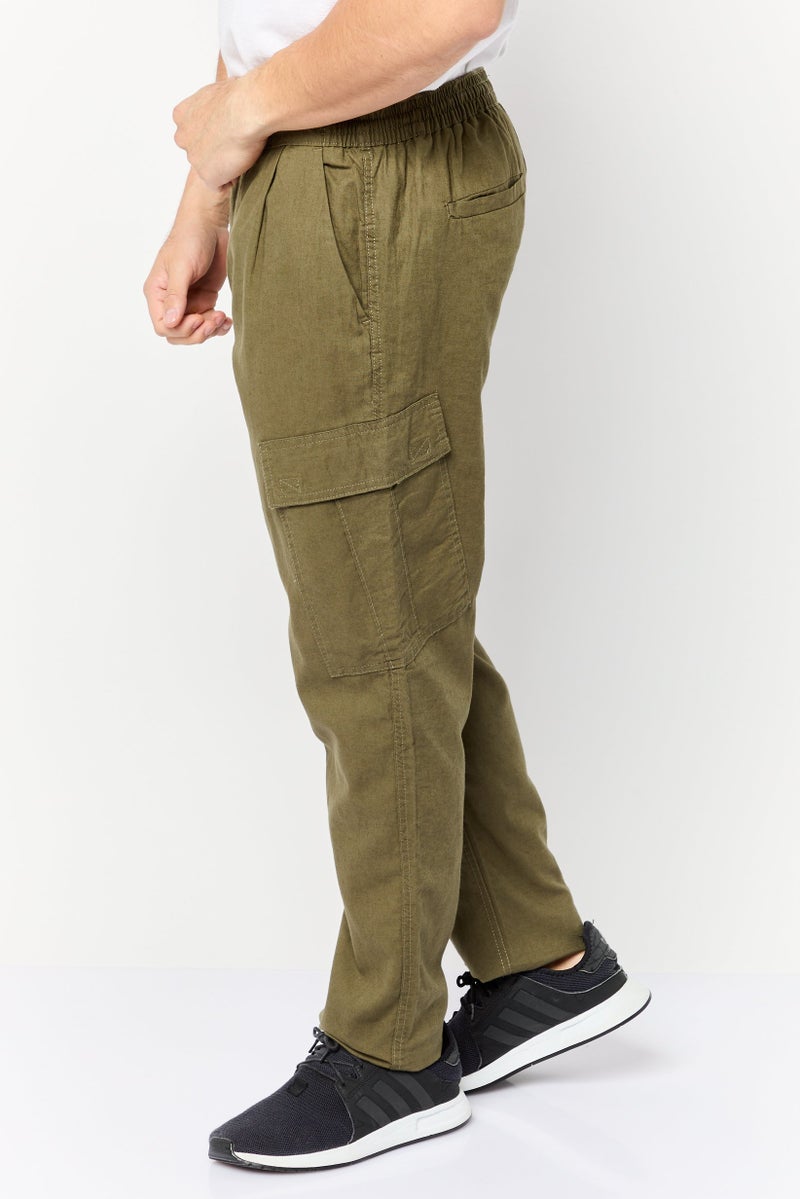 Threadbare سروال كارجو عادي للرجال، زيتوني داكن - Image 3