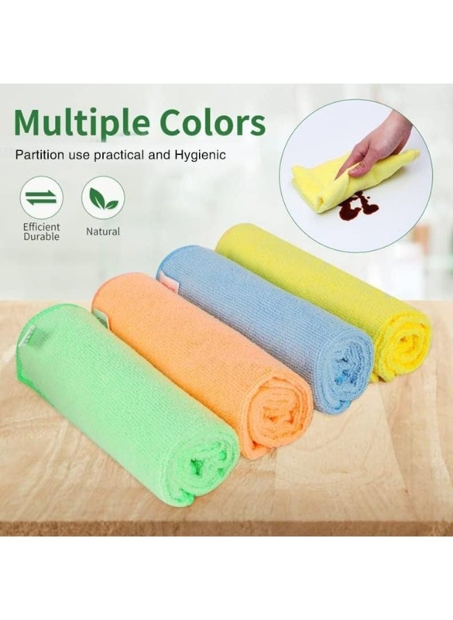 Happy Home Microfiber Glass Cleaning Cloths - (2 Pack) Quickly Absorbent Cleaning Towel Set, Ideal for Cars, Kitchen, Home, Gym, 60x40cm, Multicolour  - Image 3