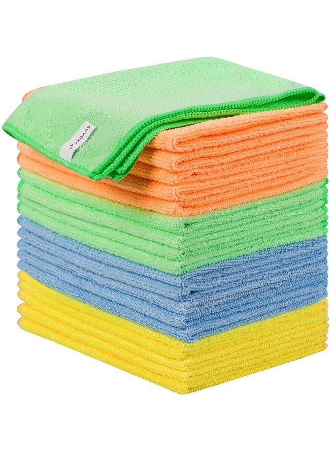Happy Home Microfiber Glass Cleaning Cloths - (2 Pack) Quickly Absorbent Cleaning Towel Set, Ideal for Cars, Kitchen, Home, Gym, 60x40cm, Multicolour  - Image 2