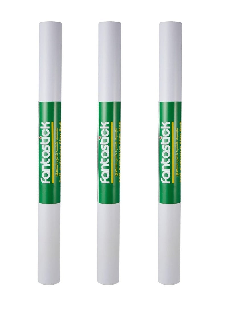 فانتاستيك Fantastick Clear Adhesive Book Cover 10 Sheet - 50x36cm -  Pack of 03 - Image 1