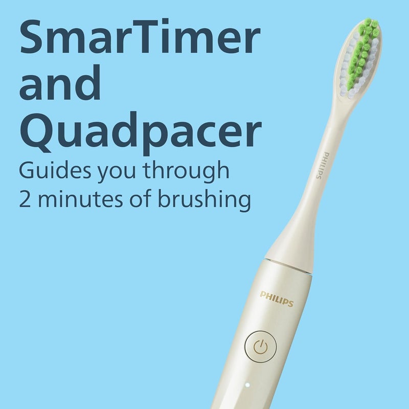 فيليبس سونيكير Sonicare Philips One by Rechargeable Toothbrush, Snow, HY1200/07, 1 Pack - Image 4