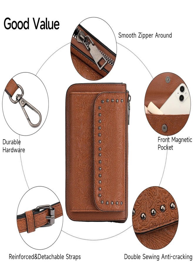 FALAN MULE Small Crossbody Bags for Women Vegan Leather Cell Phone Purse with Adjustable Strap - Image 3