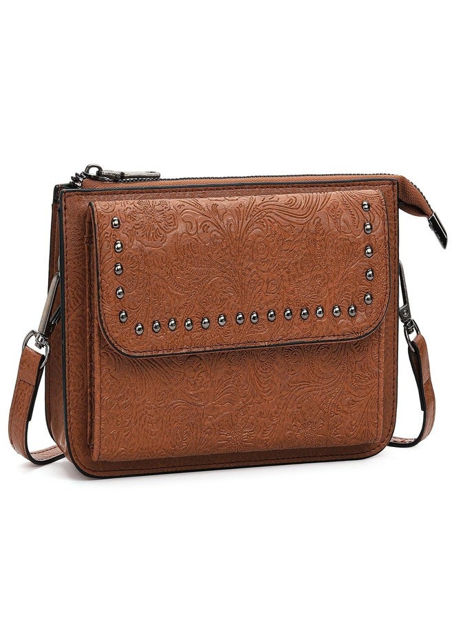 FALAN MULE Small Crossbody Bags for Women Vegan Leather Cell Phone Purse with Adjustable Strap - Image 1