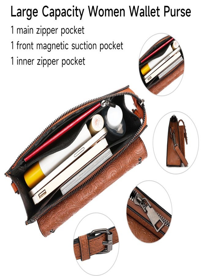 FALAN MULE Small Crossbody Bags for Women Vegan Leather Cell Phone Purse with Adjustable Strap - Image 4
