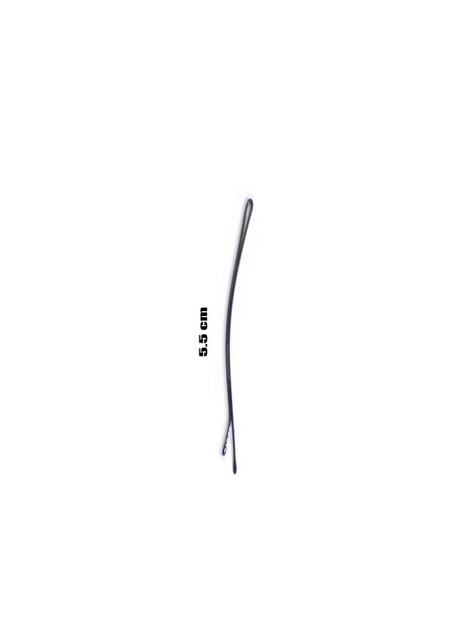 Kalaneet Metal Black Bob/Bobby Pins combo of 24 pcs small(5.5cm) and 24pcs big(7cm) - Image 4