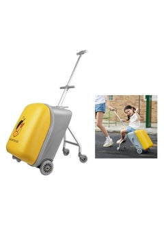 Duck Kid's Ride-On Trolley Case - 20-Inch Cartoon Suitcase with Expandable Design  - Image 4