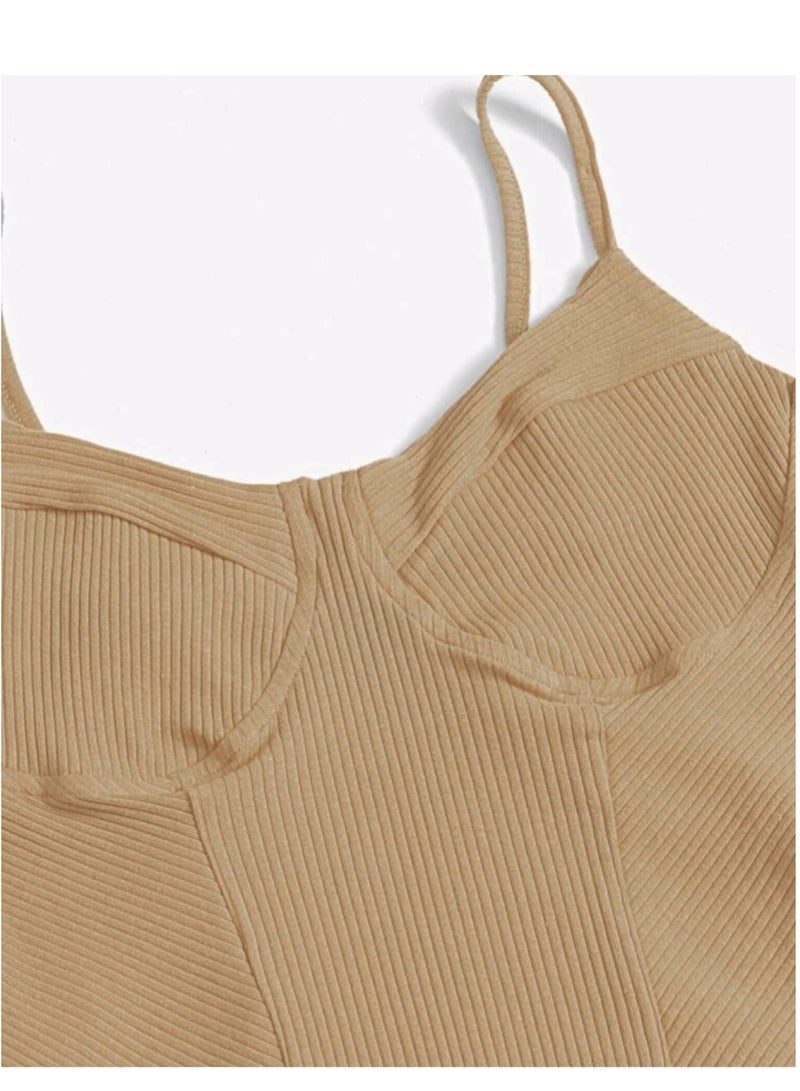 Bodysuit Without Sleeves Knitted Fabric - Image 3